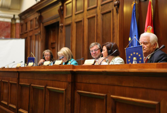 Réunion de la Commission des questions politiques, présidée par Bjorn von Sydow, à Belgrade (Serbie), 2010
