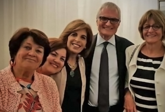 Avec l’ancienne Présidente de la commission des questions politiques, Ria Oomen Ruijten, et les ancien.ne.s Président.e.s de l’APCE, Stella Kyriakides, Michele Nicoletti et Anne Brasseur, mai 2018