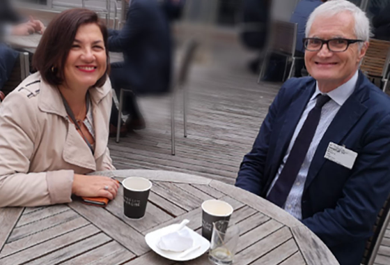 Avec l'ancien Président de l'APCE Michele Nicoletti (Italie), à Strasbourg, octobre 2018