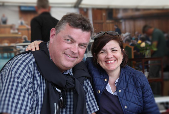 With former Chairperson of Political Affairs Committee Mogens Jensen (Denmark) at the Folkemødet (the People's Political Festival), on Bornholm Island (Denmark), in June 2017