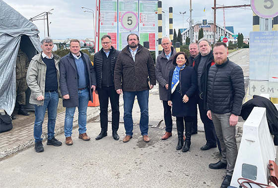 Le Comité présidentiel de l'APCE à la frontière Pologne-Ukraine