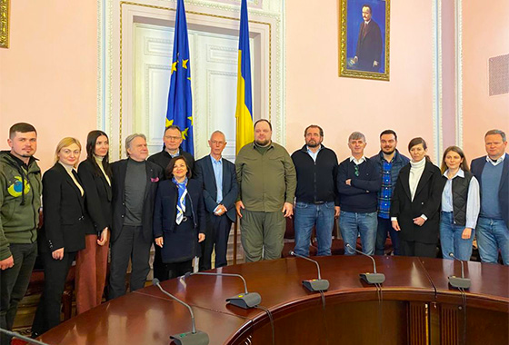 À Lviv, le Président de l'APCE, le Comité présidentiel et la SG de l'APCE rencontrent le Président de la Verhovna Rada et les membres de la délégation ukrainienne auprès de l'APCE