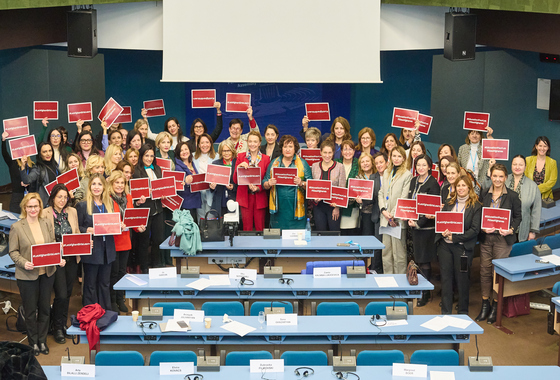 PACE Secretary General at the Women@PACE meeting during the Parliamentary Assembly Session, January 2023