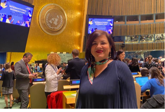 PACE Secretary General Despina Chatzivassiliou-Tsovilis at the UN Women side-event in New York
