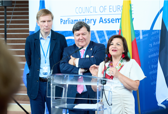 PACE Secretary General at the inauguration of the exhibition “A Free Lithuania in the World Community” organised by the Lithuanian and Estonian Parliamentary Delegations