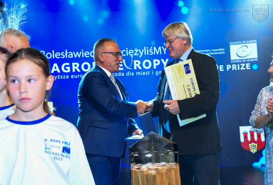 Cérémonie de remise du Prix de l'Europe 2023 à Bolesławiec