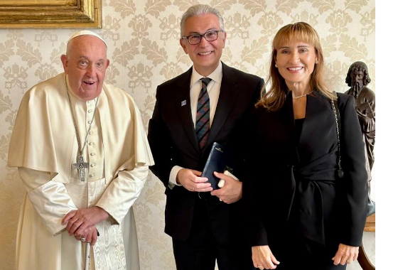 PACE President private audience with His Holiness Pope Francis, November 2024