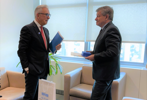 PACE President with Guy Ryder, Under-Secretary-General for Policy, United Nations, New York, November 2024
