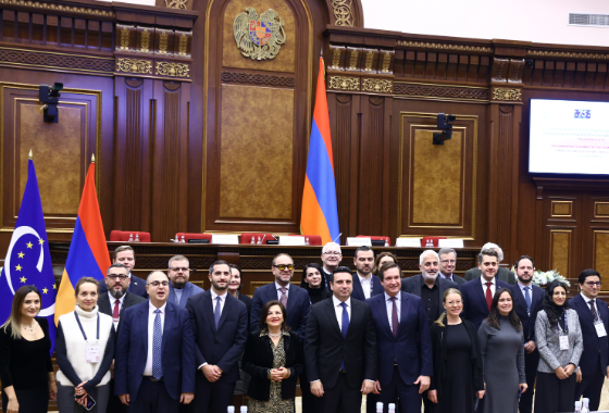 PACE Secretary General attending a Legal Affairs and Human Rights Committee meeting, Yerevan, December 2024