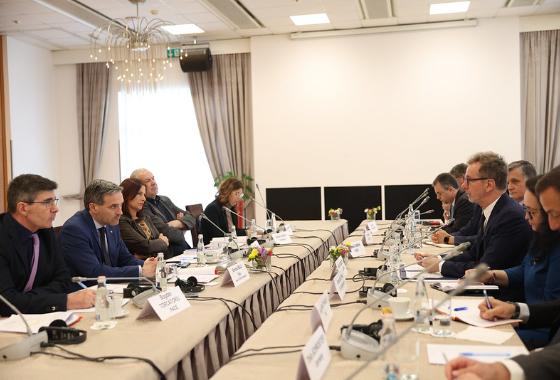 Meeting of the pre-electoral delegation in Tirana
