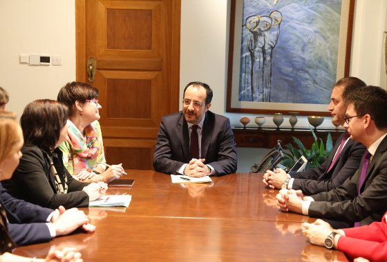 PACE President and the members of the Presidential Committee met the President of Cyprus