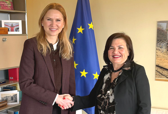 50th Session of the Congress of Local and Regional Authorities | Meeting between Despina Chatzivassiliou, Secretary General of the Parliamentary Assembly and Olena Kondratiouk, 